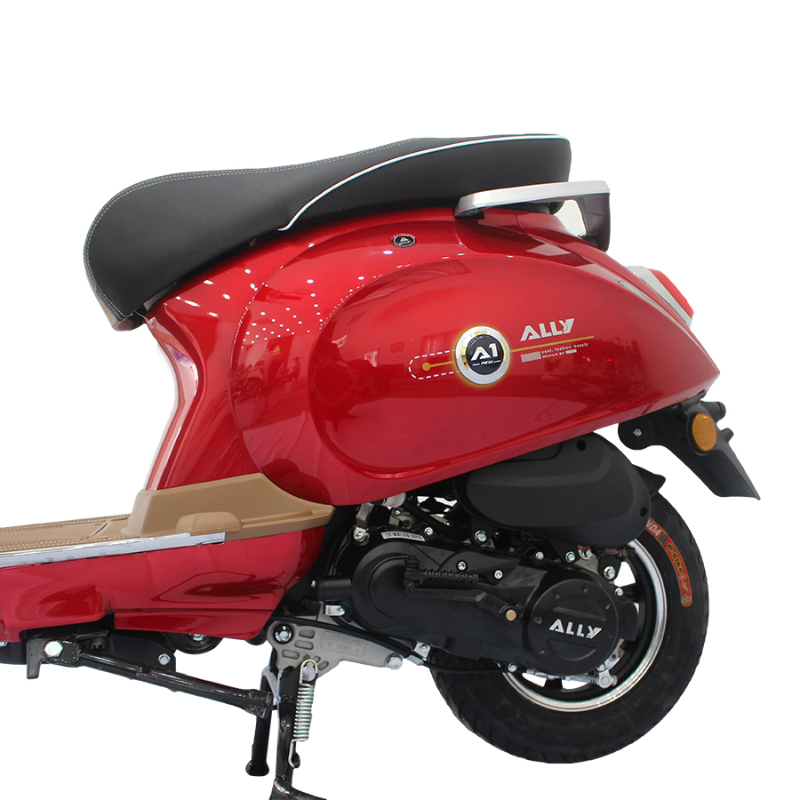 Xe ga 50cc Ally A1 trang bị hệ thống phanh cao cấp, đảm bảo an toàn tối ưu