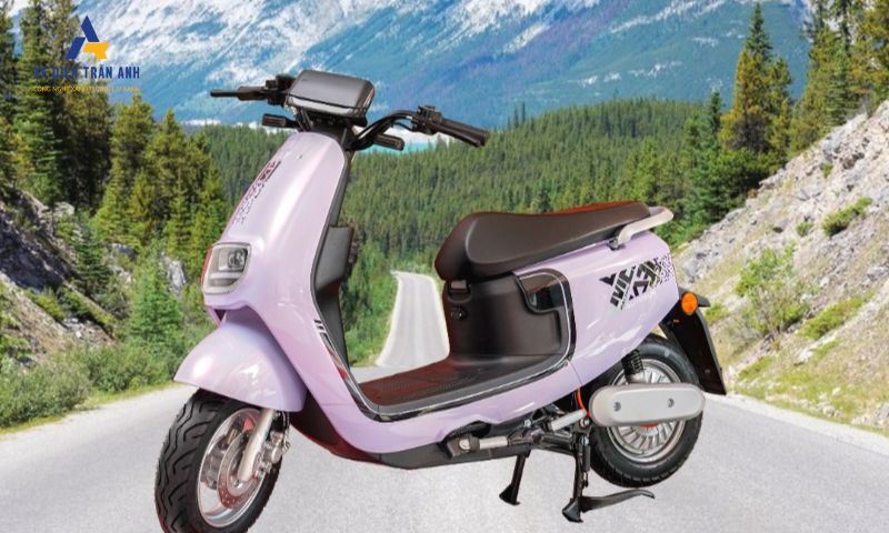 Xe máy điện Ally A3 được trang bị 5 bình acquy 20Ah